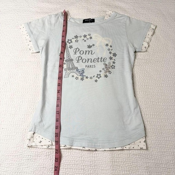 Pom Ponette "pom ponette paris" layered baby tee from japan - Picture 6 of 6